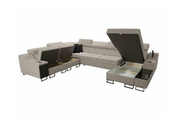 Galbally 5-sits Hörnsoffa NO_BRAND Black - Möbler - Soffa - Hörnsoffa