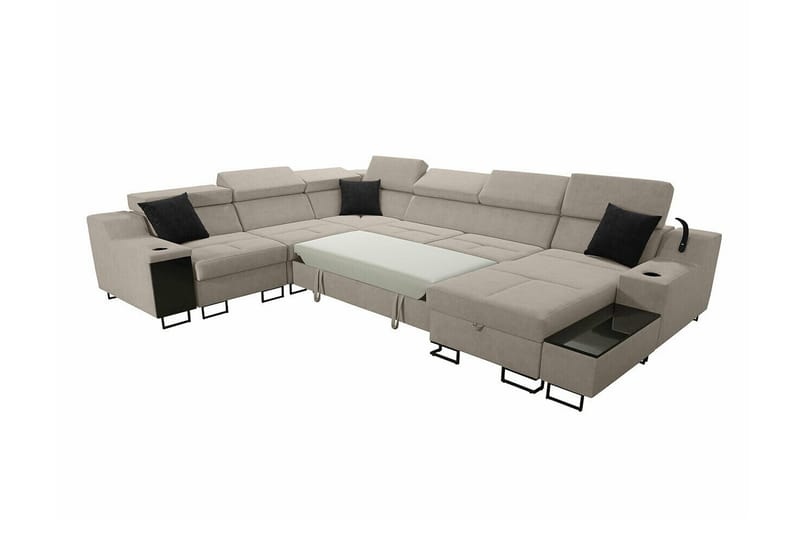 Galbally 5-sits Hörnsoffa NO_BRAND Brown - Möbler - Soffa - Hörnsoffa