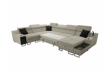 Galbally 5-sits Hörnsoffa NO_BRAND Dark blue - Möbler - Soffa - Hörnsoffa