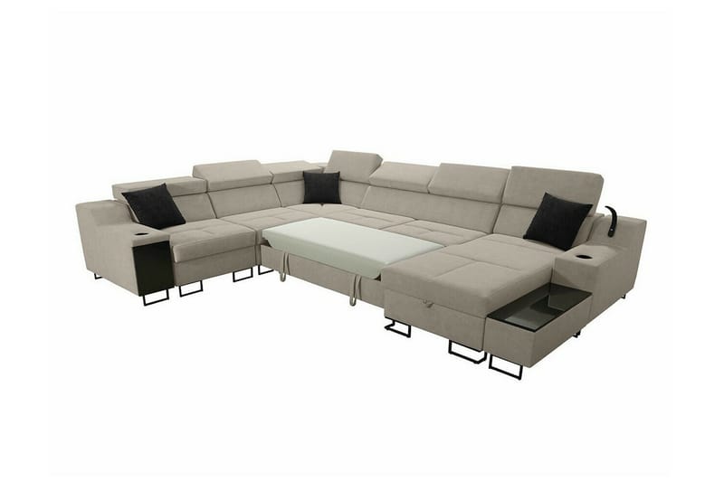 Galbally 5-sits Hörnsoffa NO_BRAND Dark blue - Möbler - Soffa - Hörnsoffa