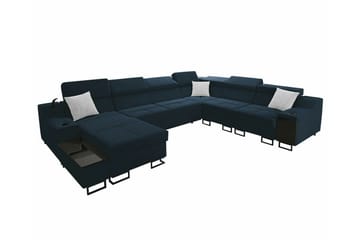Galbally 5-sits Hörnsoffa NO_BRAND Dark blue - Möbler - Soffa - Hörnsoffa