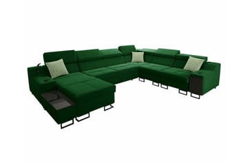 Galbally 5-sits Hörnsoffa NO_BRAND Dark green - Möbler - Soffa - Hörnsoffa