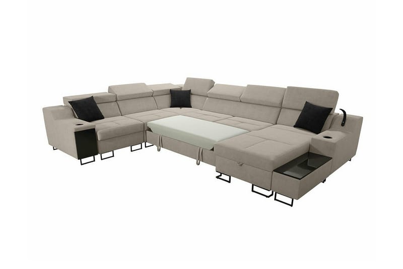 Galbally 5-sits Hörnsoffa NO_BRAND Dark green - Möbler - Soffa - Hörnsoffa