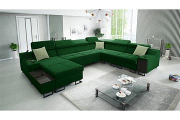 Galbally 5-sits Hörnsoffa NO_BRAND Dark green - Möbler - Soffa - Hörnsoffa