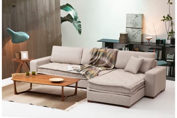 Gladfield Divansoffa 3-sits - Beige - Möbler - Soffa - Hörnsoffa - Hörnsoffa med divan