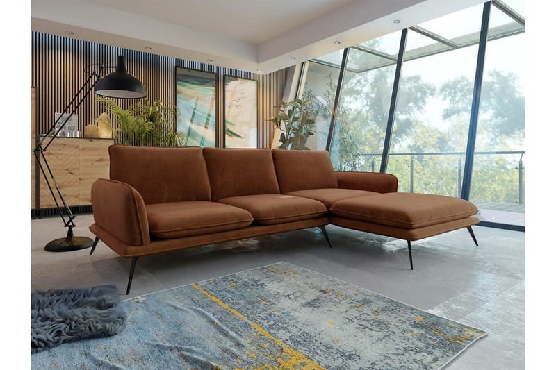 Graystone 3-sits Hörnsoffa Brown - Möbler - Soffa - Hörnsoffa