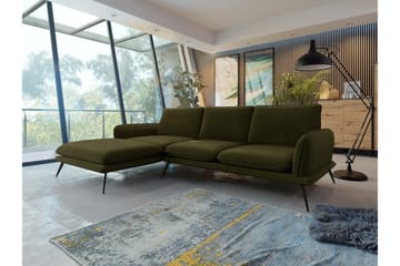 Graystone 3-sits Hörnsoffa Dark green - Möbler - Soffa - Divansoffa & schäslongsoffa - 3 sits soffa med divan