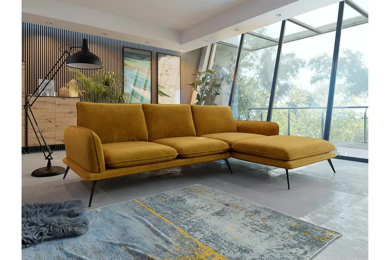 Graystone 3-sits Hörnsoffa Yellow - Möbler - Soffa - Hörnsoffa