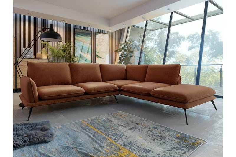 Graystone 4-sits Hörnsoffa Brown - Möbler - Soffa - Hörnsoffa