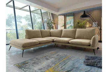 Graystone 4-sits Hörnsoffa Dark Beige/Mocca - Möbler - Soffa - Hörnsoffa