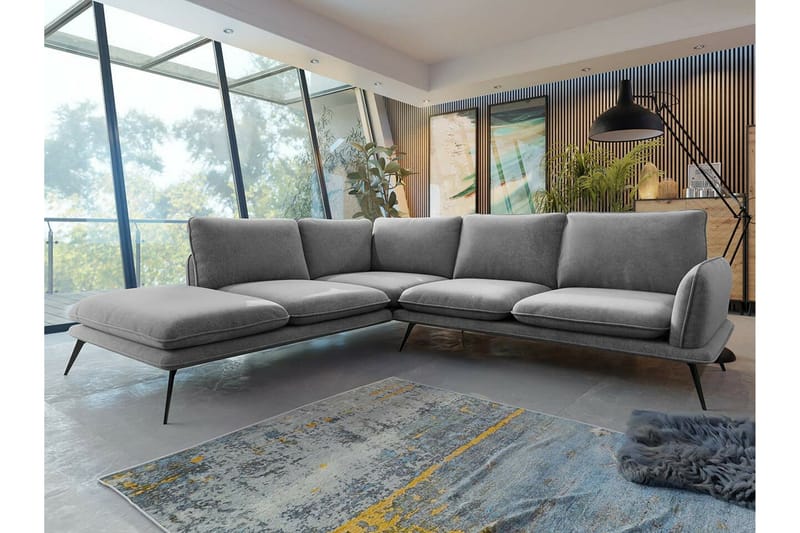 Graystone 4-sits Hörnsoffa Dark grey - Möbler - Soffa - Hörnsoffa