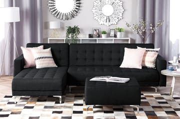Hörnbäddsoffa Najera - Grå - Möbler - Soffa - Bäddsoffa - Bäddsoffa längsbäddad