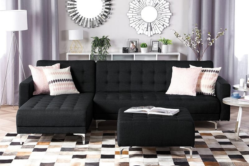 Hörnbäddsoffa Najera - Grå - Möbler - Soffa - Bäddsoffa - Bäddsoffa längsbäddad