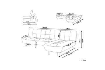 Hörnsoffa Alsten 182 cm - Grå - Möbler - Soffa - Hörnsoffa
