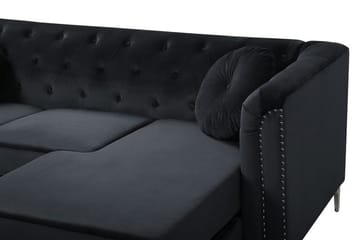 Hörnsoffa Beortegui Vänster - Svart - Möbler - Soffa - Hörnsoffa
