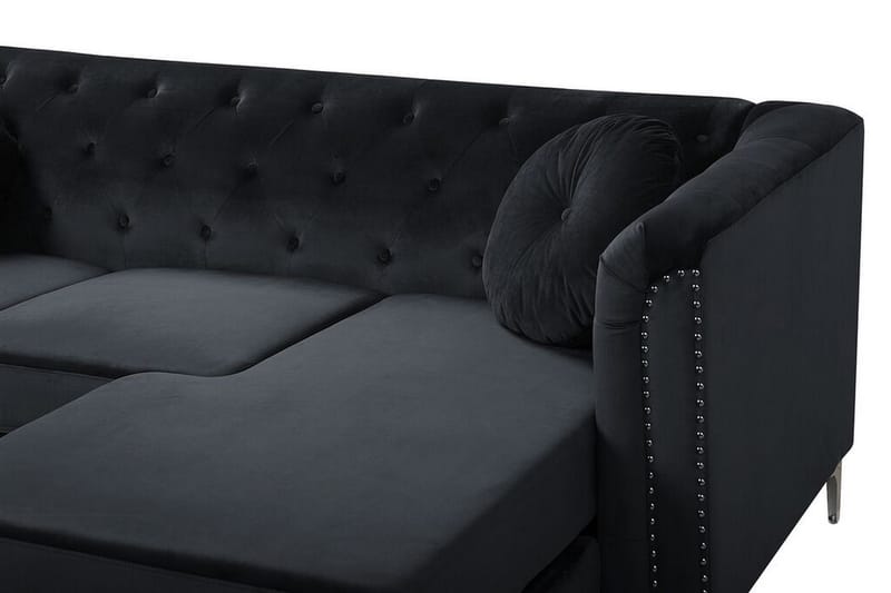 Hörnsoffa Beortegui Vänster - Svart - Möbler - Soffa - Hörnsoffa