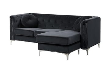 Hörnsoffa Beortegui Vänster - Svart - Möbler - Soffa - Hörnsoffa