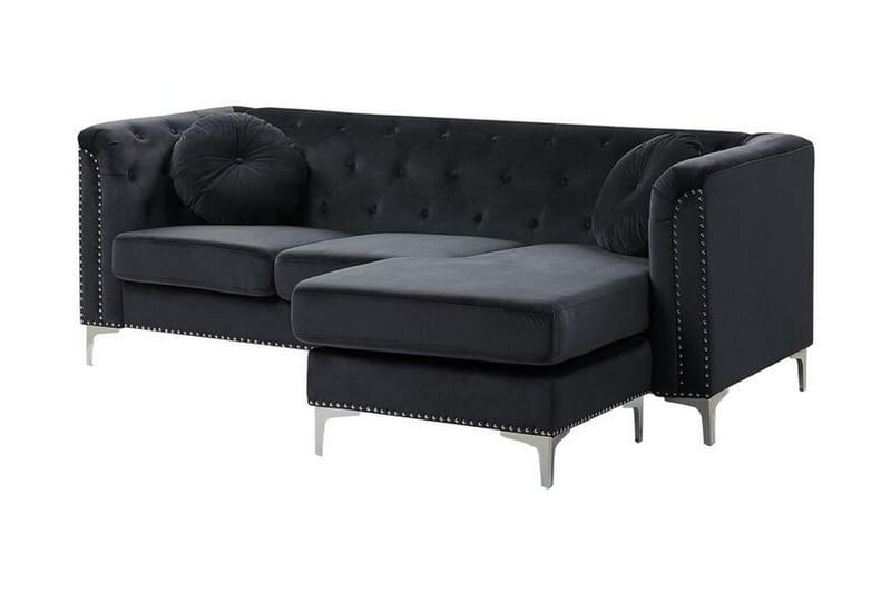 Hörnsoffa Beortegui Vänster - Svart - Möbler - Soffa - Hörnsoffa
