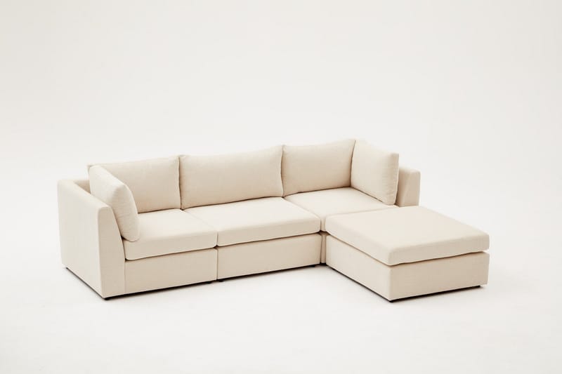 Hörnsoffa Bulmaca 3-sits - Beige - Möbler - Soffa - Hörnsoffa