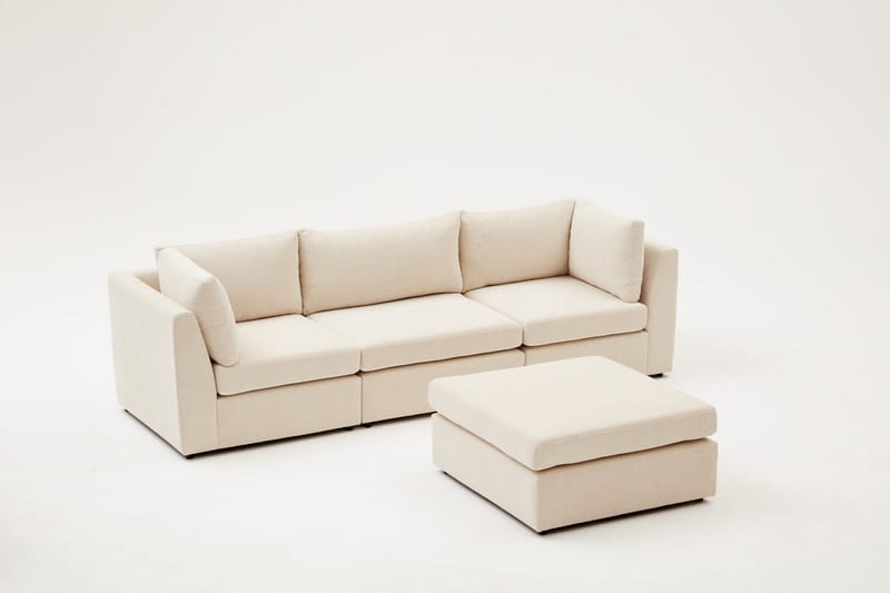 Hörnsoffa Bulmaca 3-sits - Beige - Möbler - Soffa - Hörnsoffa