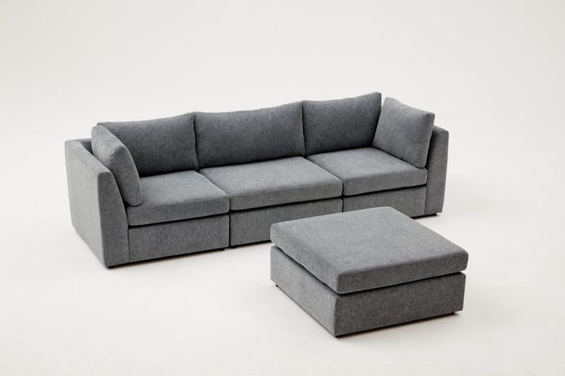 Hörnsoffa Bulmaca 3-sits - Ljusbrun - Möbler - Soffa - Hörnsoffa