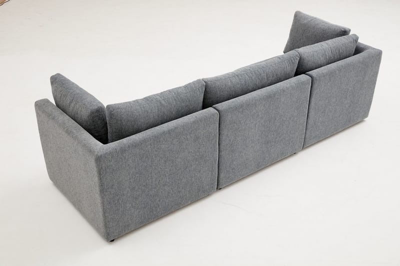 Hörnsoffa Bulmaca 3-sits - Ljusbrun - Möbler - Soffa - Hörnsoffa
