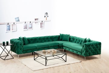 Hörnsoffa Canunda 6-sits - Grön - Möbler - Soffa - Hörnsoffa