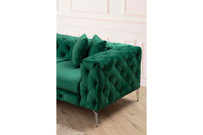 Hörnsoffa Canunda 6-sits - Grön - Möbler - Soffa - Hörnsoffa