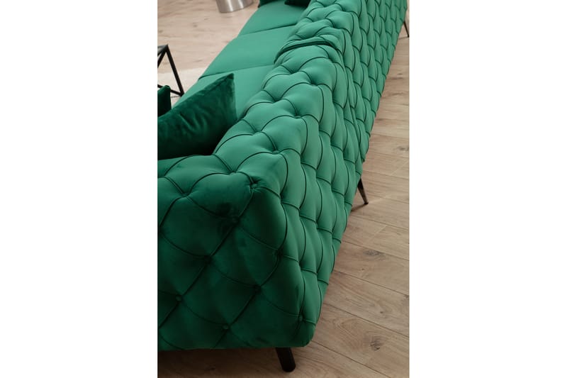 Hörnsoffa Canunda 6-sits - Grön - Möbler - Soffa - Hörnsoffa