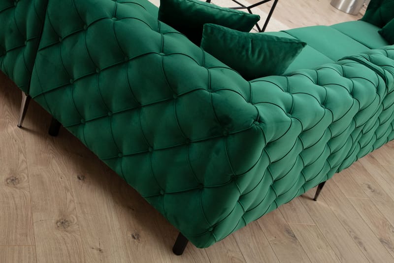 Hörnsoffa Canunda 6-sits - Grön - Möbler - Soffa - Hörnsoffa