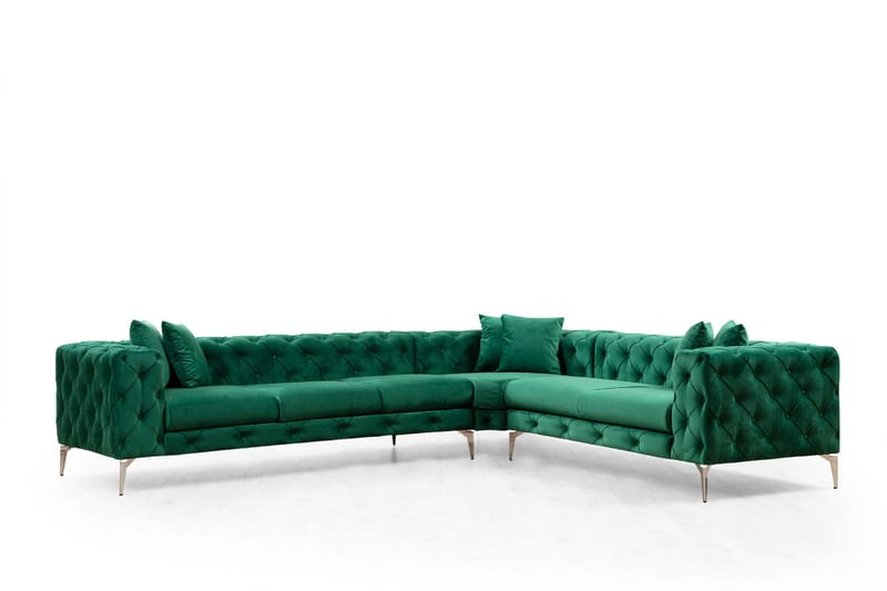 Hörnsoffa Canunda 6-sits - Grön - Möbler - Soffa - Hörnsoffa