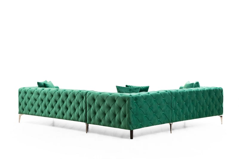 Hörnsoffa Canunda 6-sits - Grön - Möbler - Soffa - Hörnsoffa