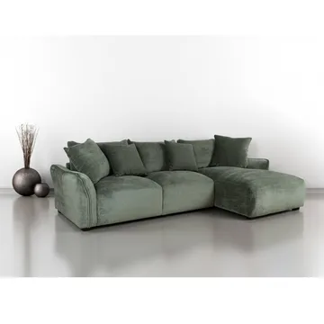 Hörnsoffa Denvi Höger - mintgrön - Möbler - Soffa - Hörnsoffa - Hörnsoffa med divan