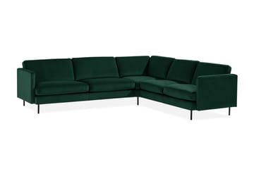 Hörnsoffa Elion Large Sammet - Grön - Möbler - Soffa - Hörnsoffa