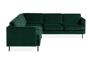 Hörnsoffa Elion Large Sammet - Grön - Möbler - Soffa - Hörnsoffa