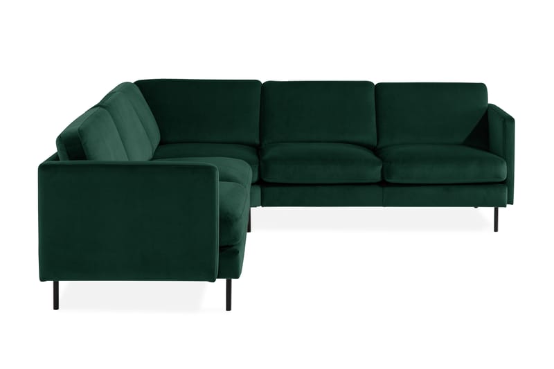 Hörnsoffa Elion Large Sammet - Grön - Möbler - Soffa - Hörnsoffa
