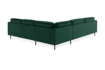 Hörnsoffa Elion Large Sammet - Grön - Möbler - Soffa - Hörnsoffa