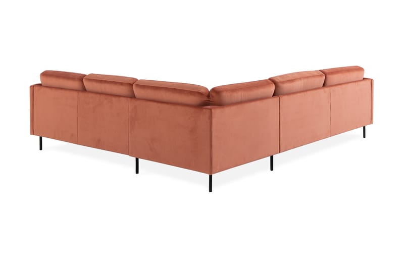 Hörnsoffa Elion Large Sammet - Rosa - Möbler - Soffa - Hörnsoffa