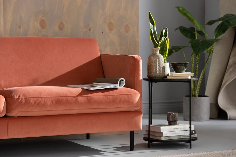 Hörnsoffa Elion Large Sammet - Rosa - Möbler - Soffa - Hörnsoffa