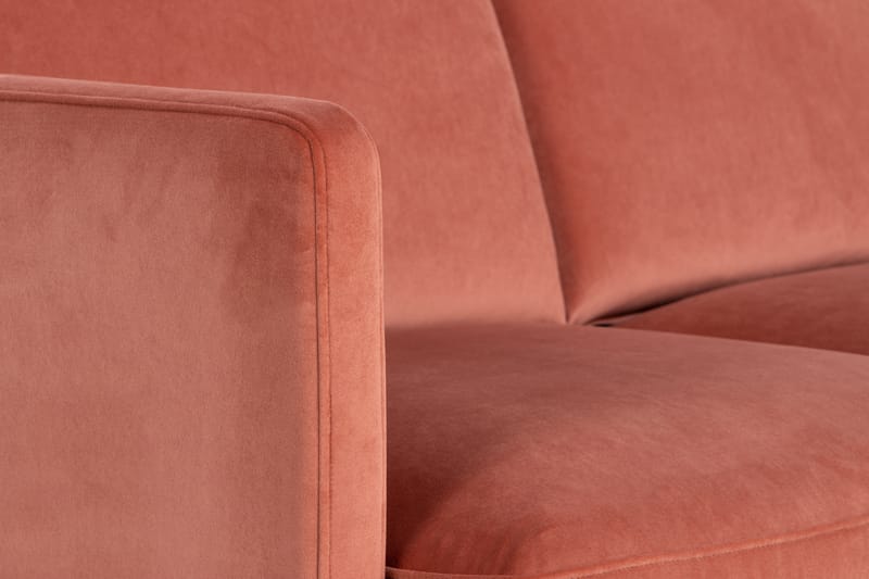 Hörnsoffa Elion med Divan Vänster Sammet - Rosa - Möbler - Soffa - Hörnsoffa - Hörnsoffa med divan