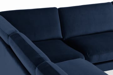 Hörnsoffa Elion Sammet - Blå - Möbler - Soffa - Hörnsoffa