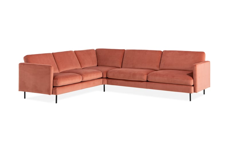 Hörnsoffa Elion Sammet - Rosa - Möbler - Soffa - Hörnsoffa