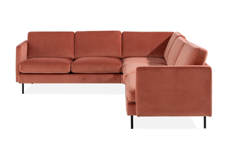 Hörnsoffa Elion Sammet - Rosa - Möbler - Soffa - Hörnsoffa