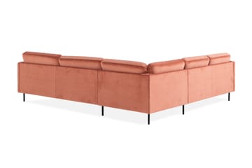 Hörnsoffa Elion Sammet - Rosa - Möbler - Soffa - Hörnsoffa