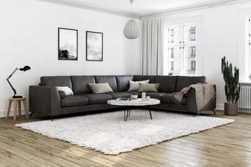 Hörnsoffa Friday Lyx Vändbar - Svart/Läder - M�öbler - Soffa - Hörnsoffa