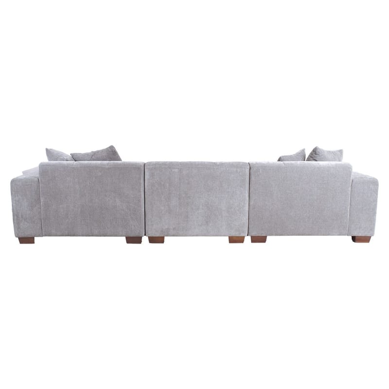 Hörnsoffa Hjelor Höger - Ljusgrå - Möbler - Soffa - Hörnsoffa - Hörnsoffa med divan