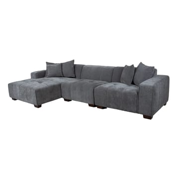 Hörnsoffa Hjelor Vänster - Grå - Möbler - Soffa - Hörnsoffa - Hörnsoffa med divan