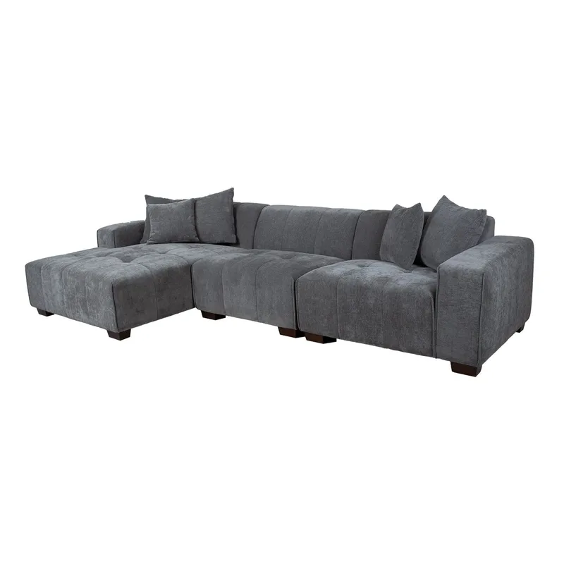 Hörnsoffa Hjelor Vänster - Grå - Möbler - Soffa - Hörnsoffa - Hörnsoffa med divan