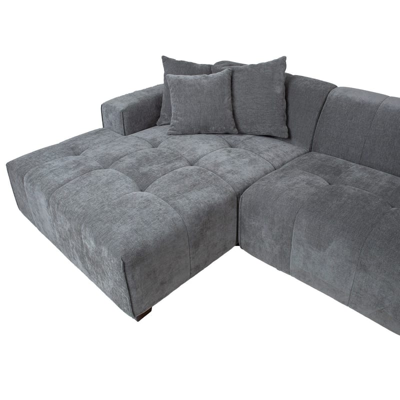 Hörnsoffa Hjelor Vänster - Grå - Möbler - Soffa - Hörnsoffa - Hörnsoffa med divan