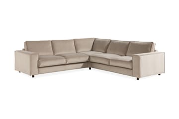 Hörnsoffa Leonora Sammet - Beige - Möbler - Soffa - Hörnsoffa